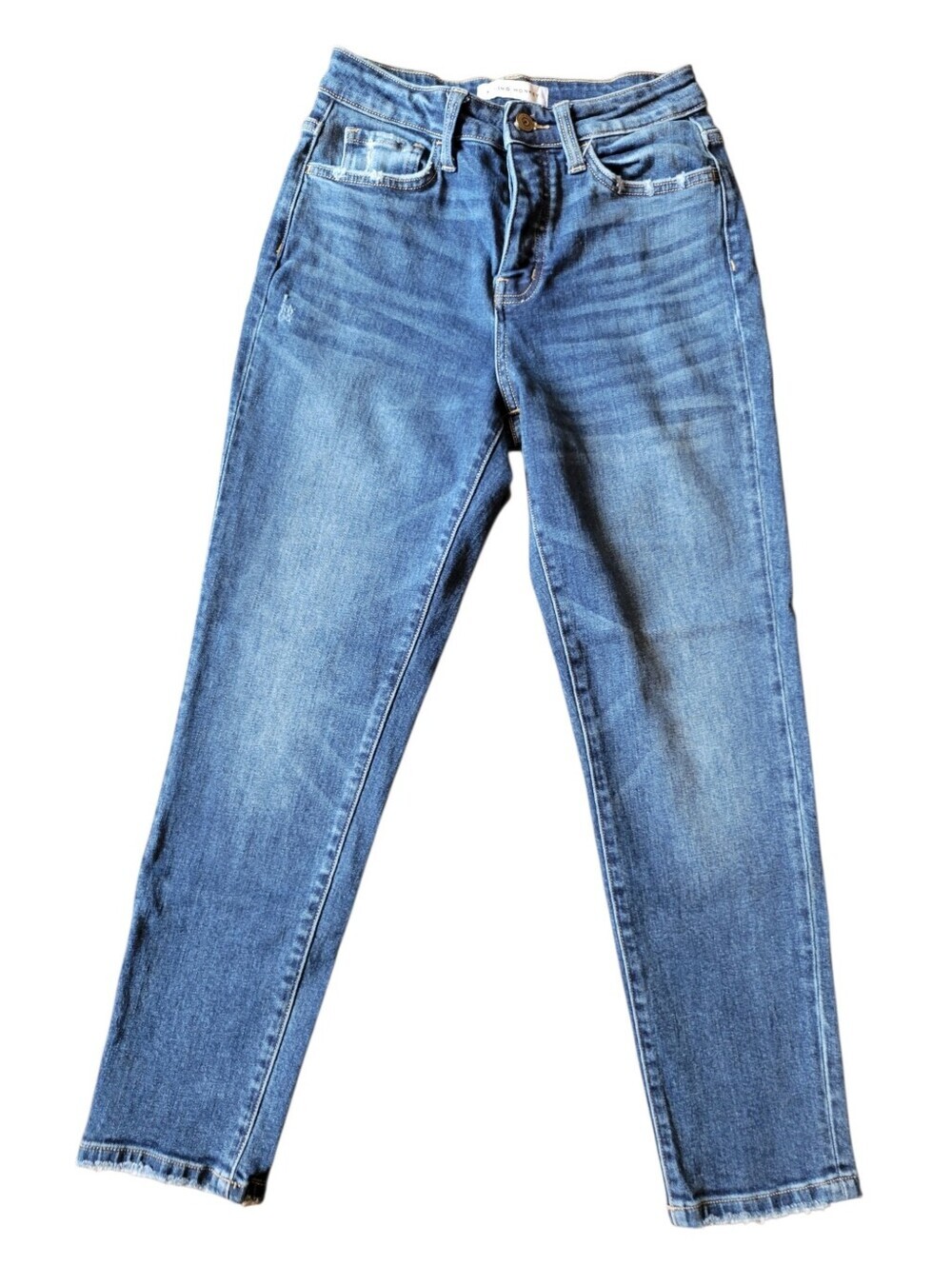 Flying Monkey Stretch Denim Skinny Tapered Leg Jeans
